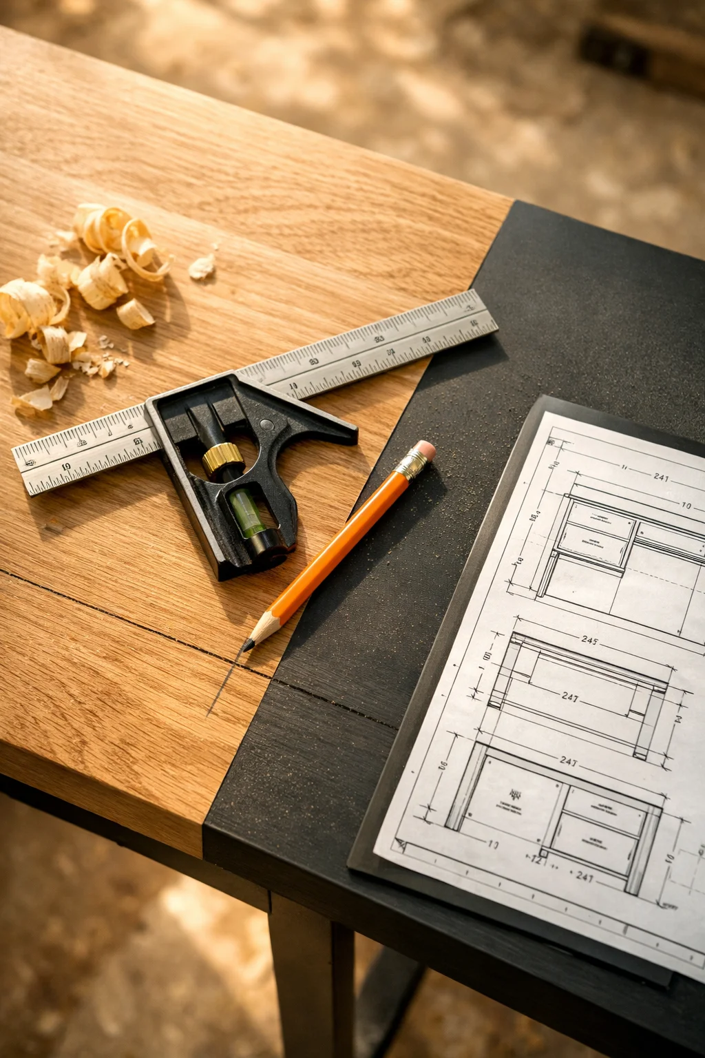 desk woodworking plans blueprint