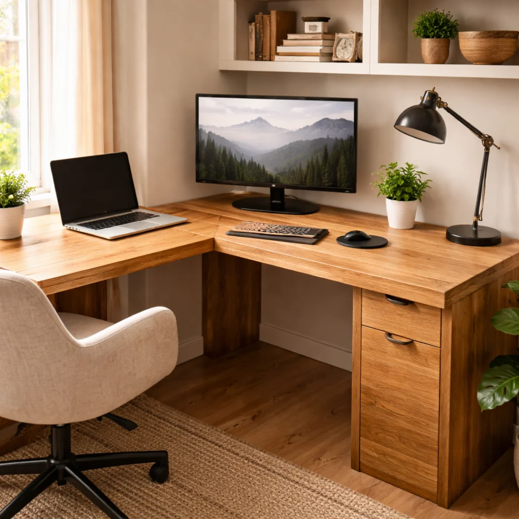 Build Your Dream Home Office Desk With a Woodworking Plan