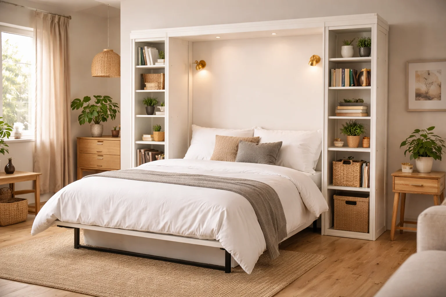 Build a Murphy Bed With Hidden Storage for Under $300