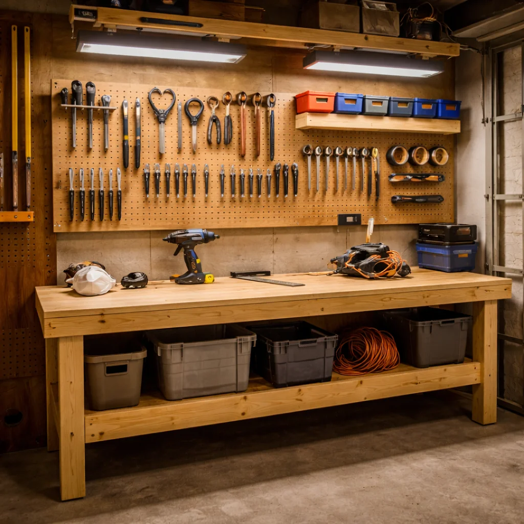 set up a woodworking workshop on a budget