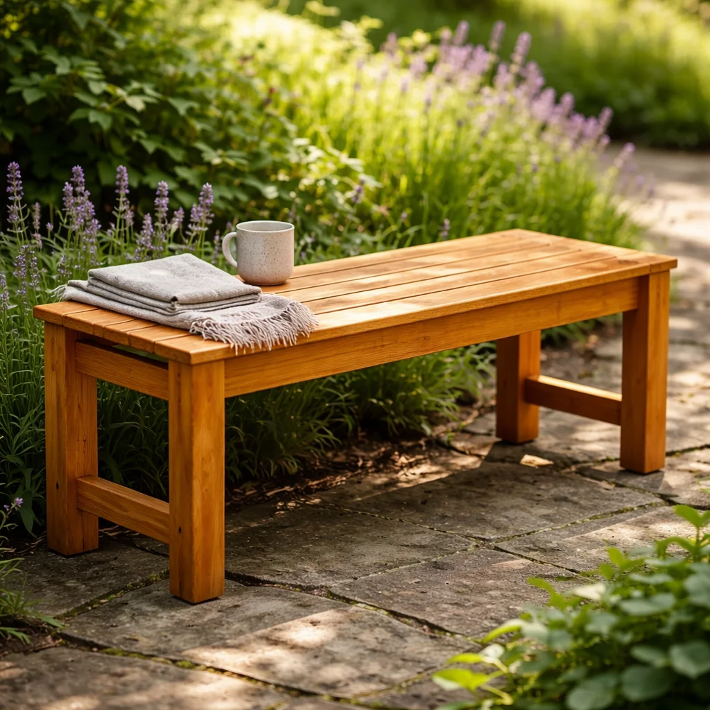 DIY garden bench