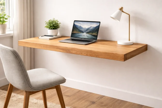 Build a Floating Wall Desk in One Weekend