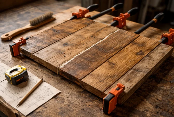 Build a Reclaimed Wood Coffee Table From Scratch