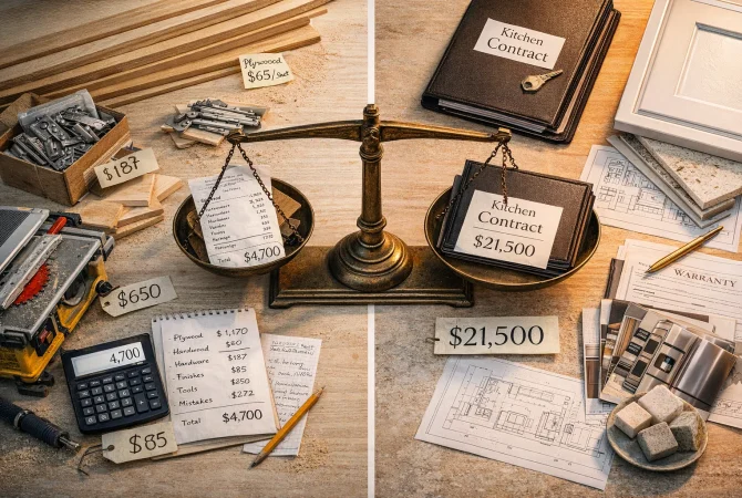 Is Building Your Own Kitchen Really Cheaper (We Did the Math)